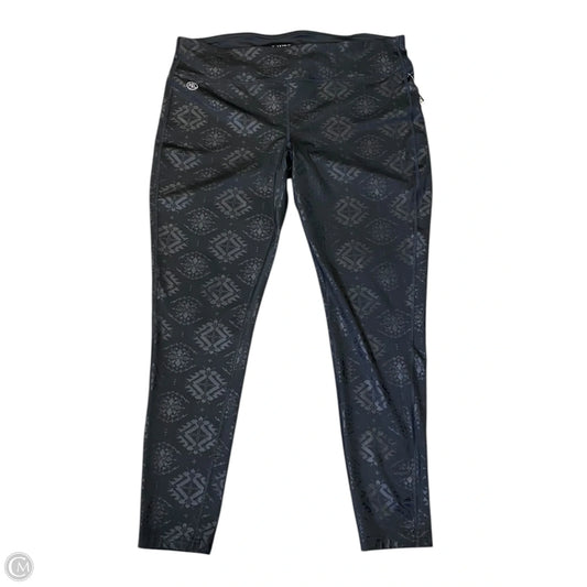 Athletic Leggings By Lauren By Ralph Lauren In Black, Size: L