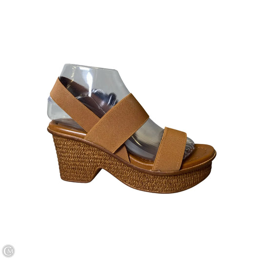 Shoes Heels Block By Italian Shoemakers In Brown, Size: 6