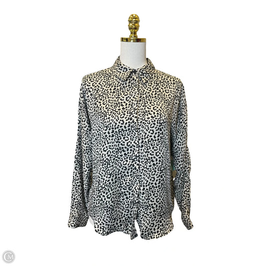 Top Long Sleeve By Express In Animal Print, Size: S