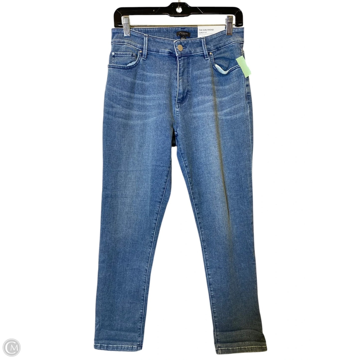 Jeans Straight By Ann Taylor In Blue Denim, Size: 4