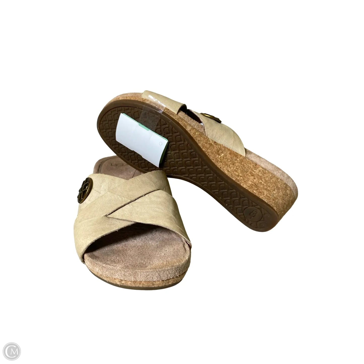 Shoes Designer By Ugg In Beige, Size: 6.5