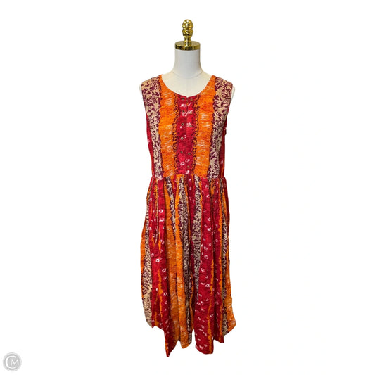 Dress Casual Maxi By Clothes Mentor In Multi-colored, Size: L