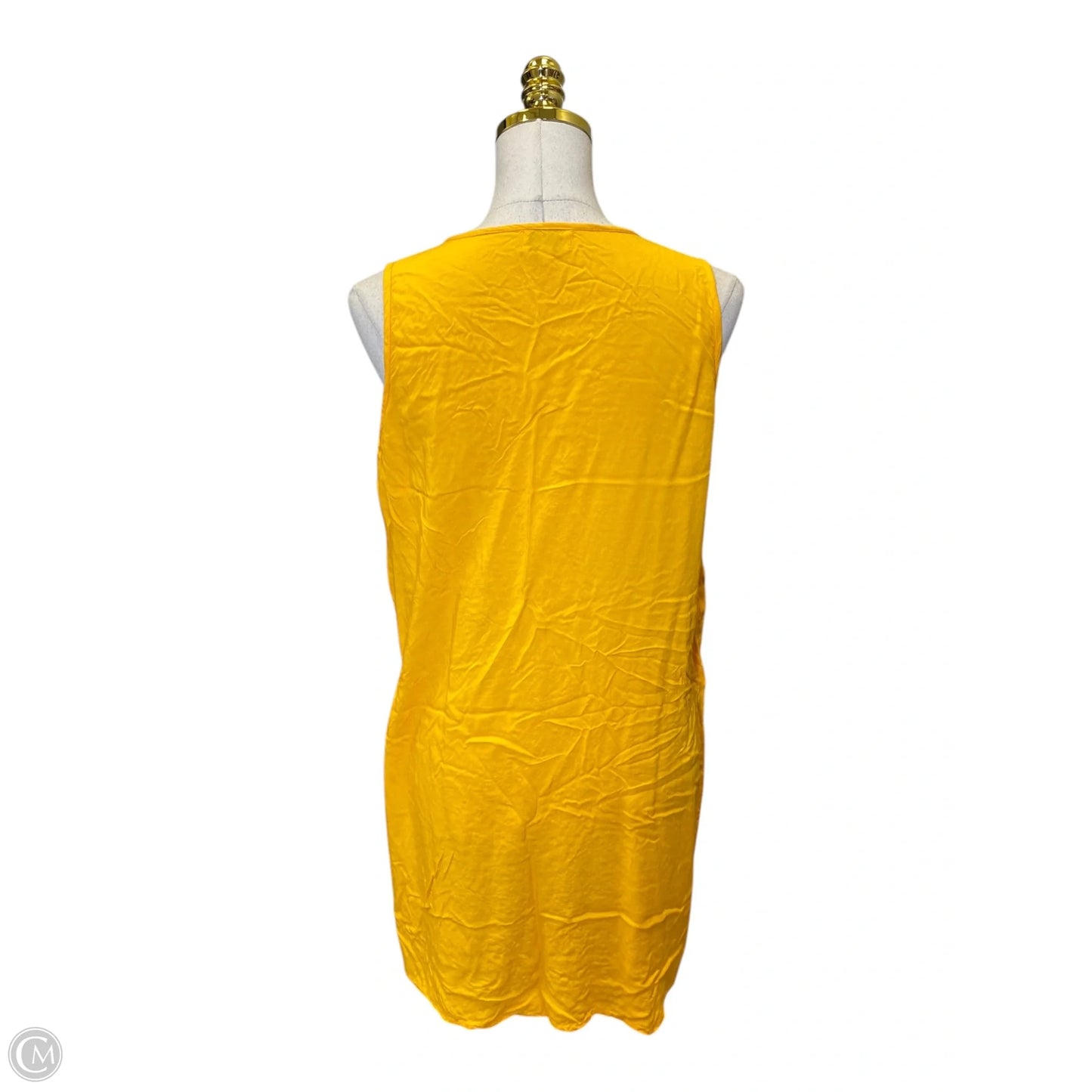 Dress Casual Midi By Clothes Mentor In Blue & Yellow, Size: L