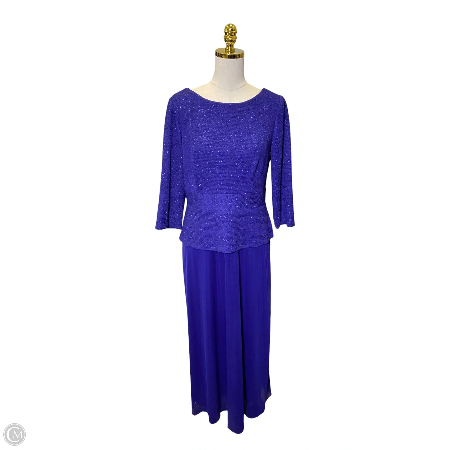 Dress Casual Maxi By Alex Evenings In Purple, Size: M