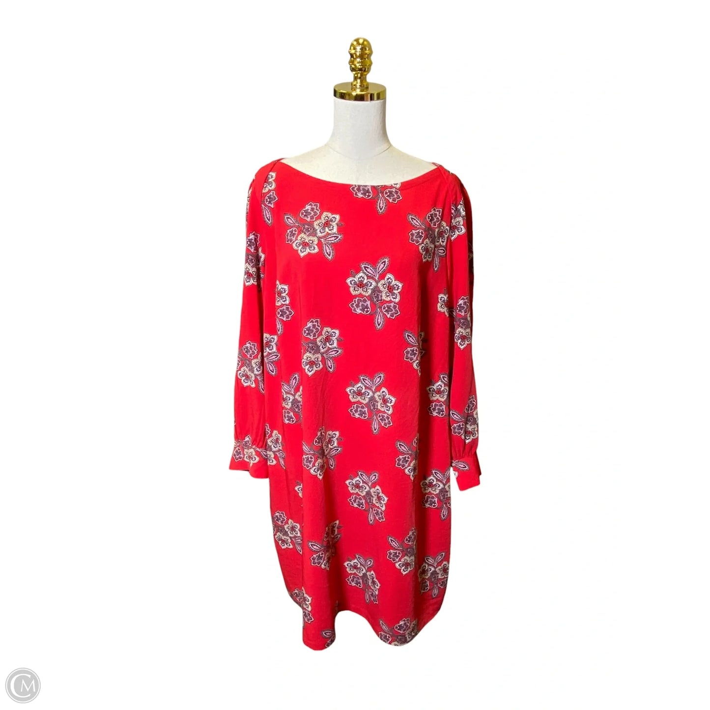 Dress Casual Midi By Loft In Red, Size: Xl
