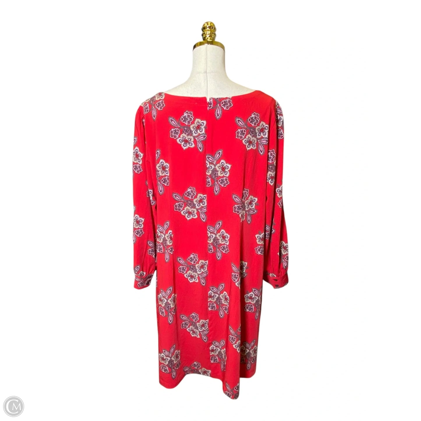 Dress Casual Midi By Loft In Red, Size: Xl