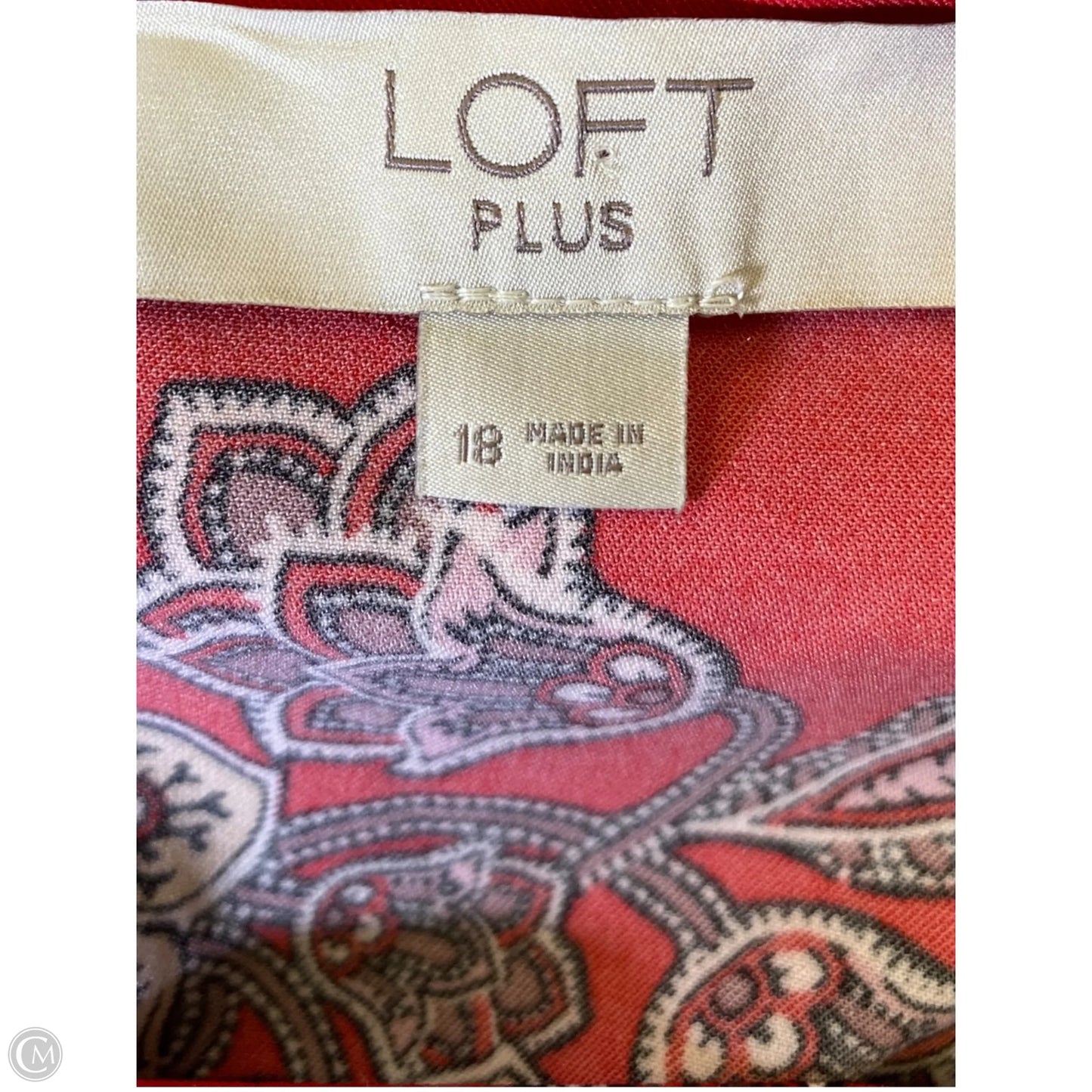 Dress Casual Midi By Loft In Red, Size: Xl