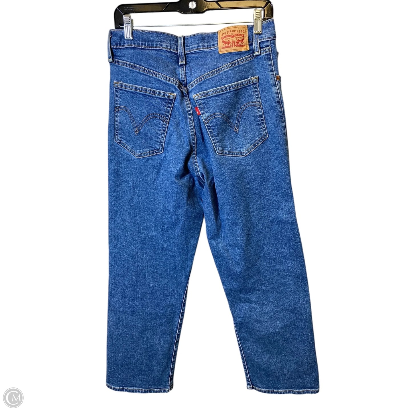 Jeans Straight By Levis In Blue Denim, Size: 30