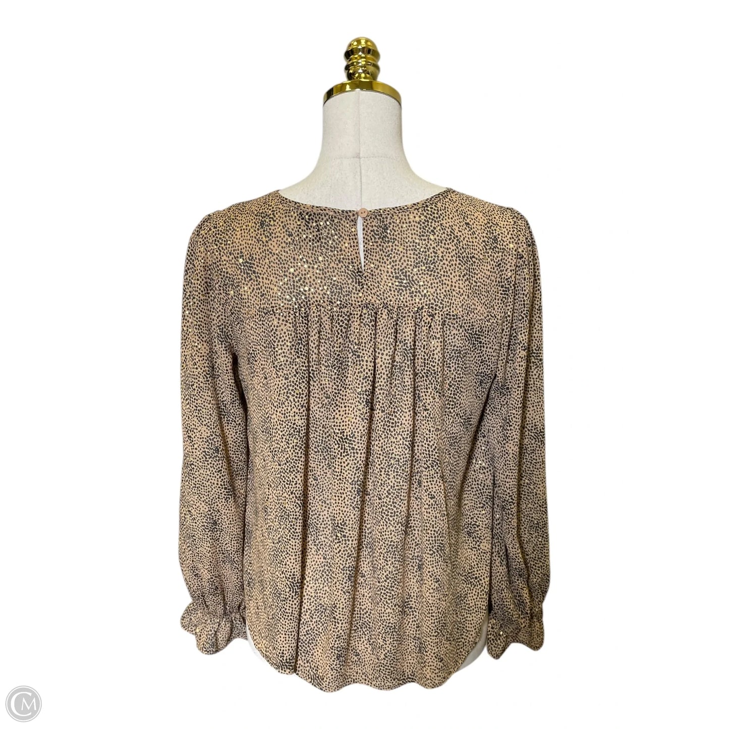 Top Long Sleeve By Sincerely Jules In Black & Brown, Size: S