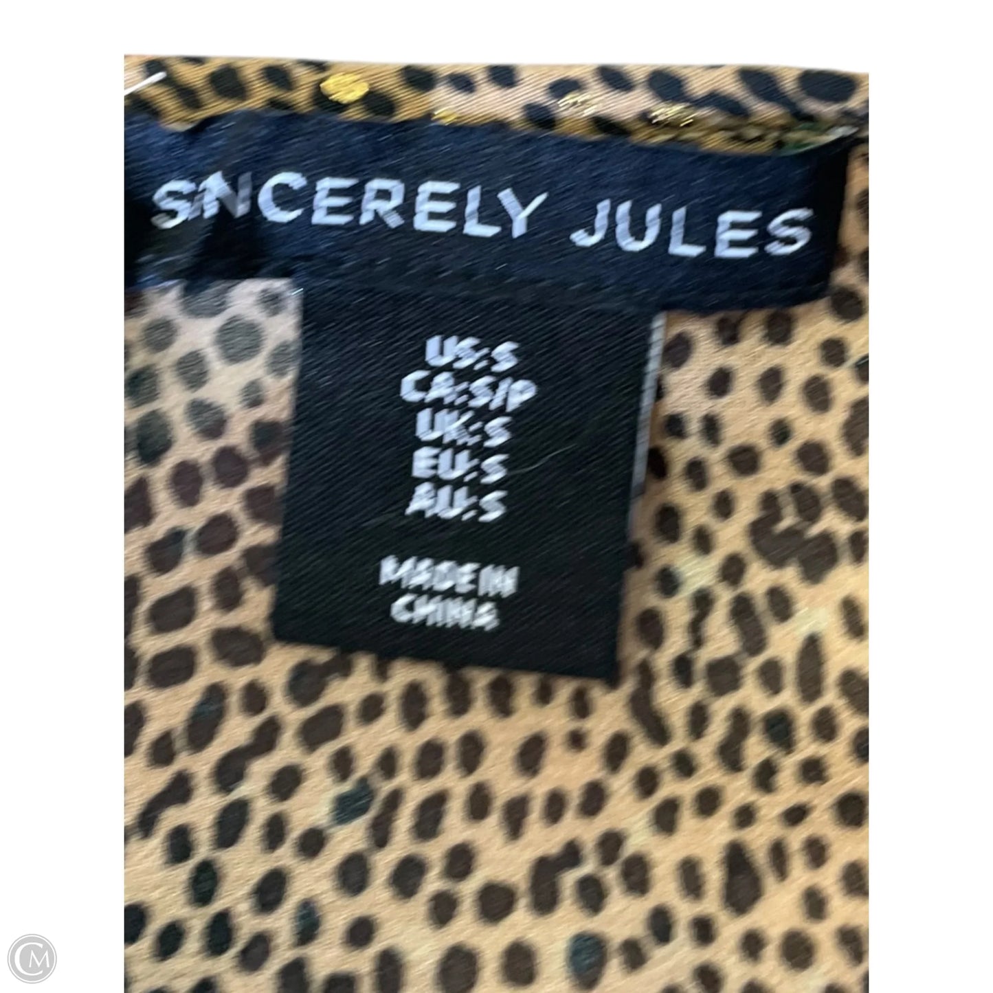 Top Long Sleeve By Sincerely Jules In Black & Brown, Size: S