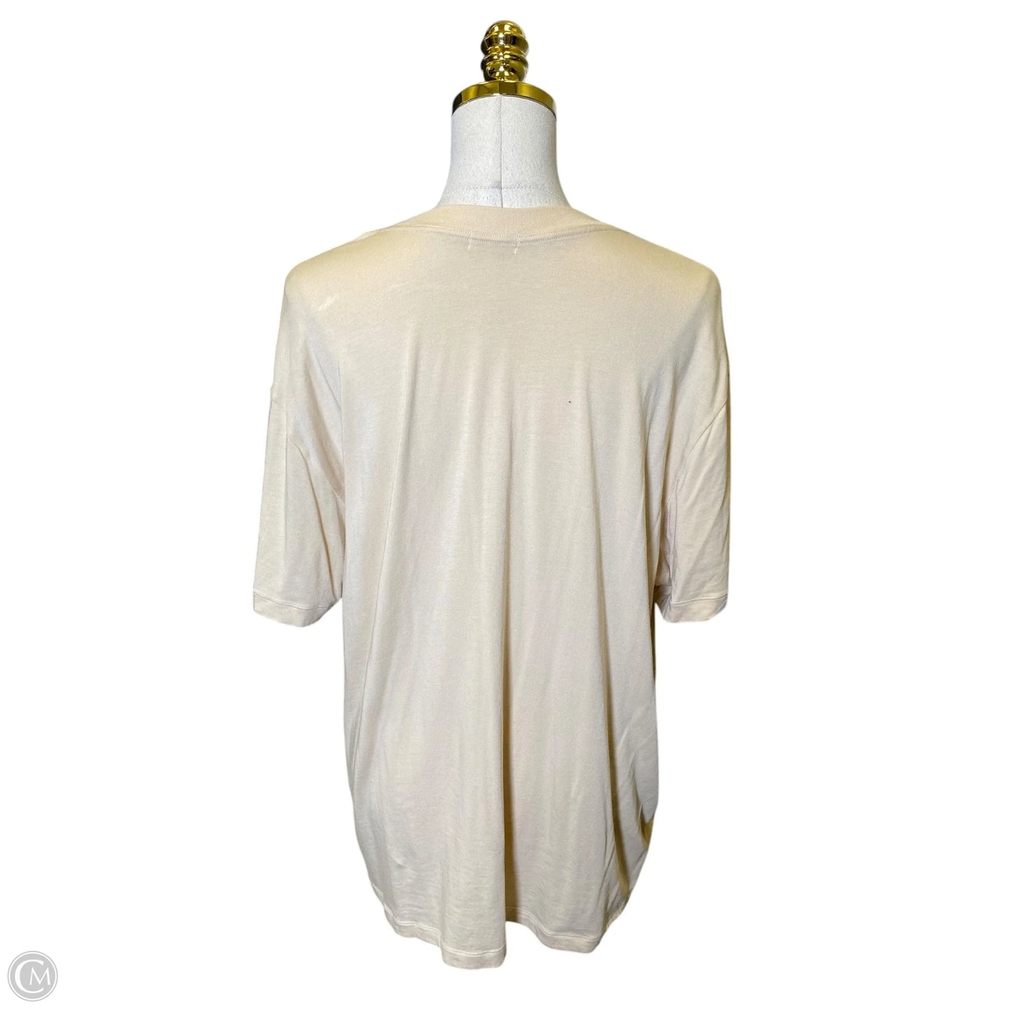 Top Short Sleeve By Skims In Tan, Size: Xl
