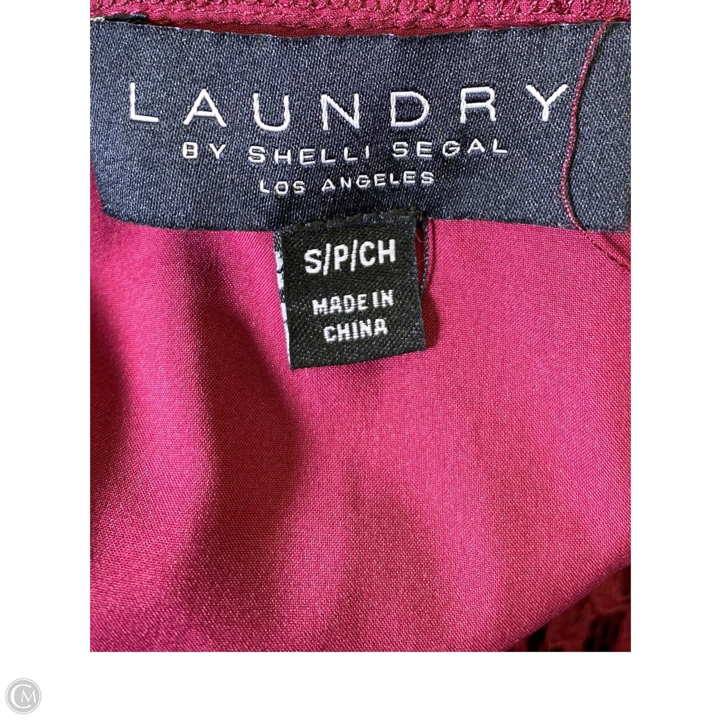 Top Long Sleeve By Laundry In Maroon, Size: S