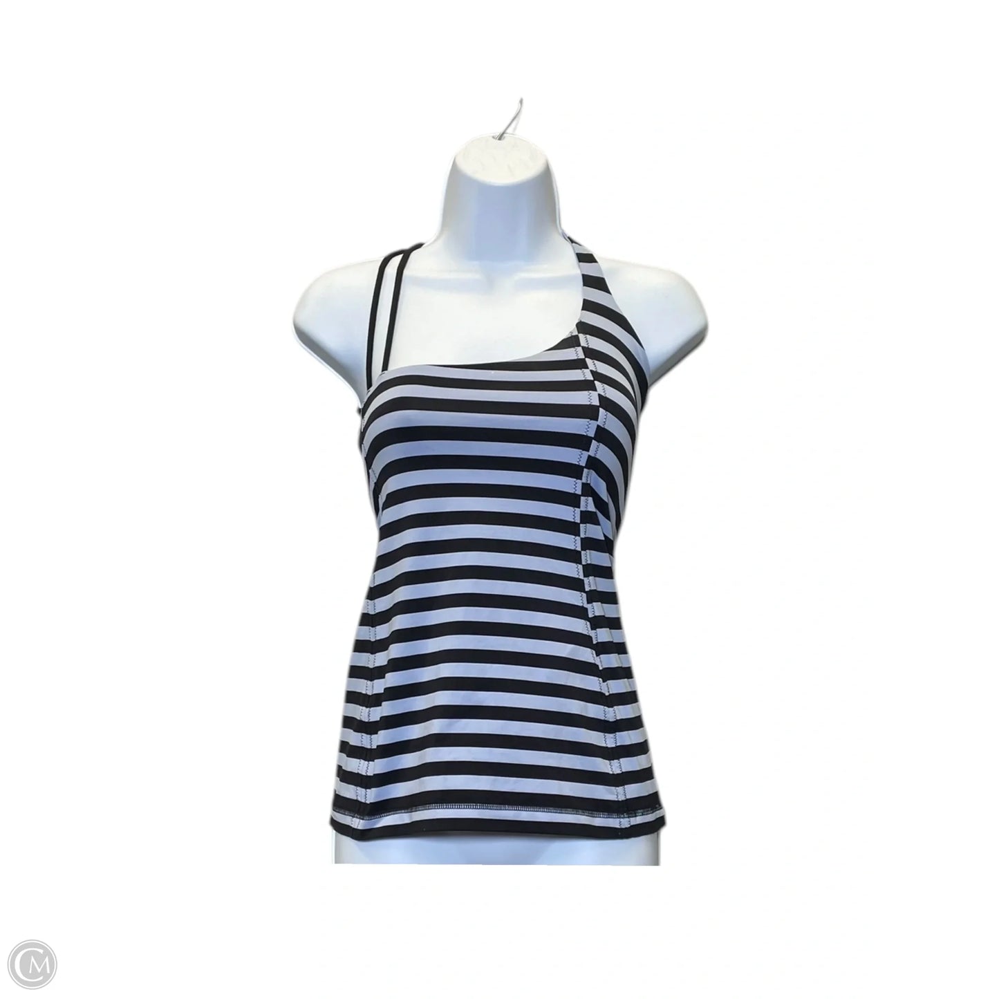 Top Sleeveless By Lululemon In Black & Blue, Size: S