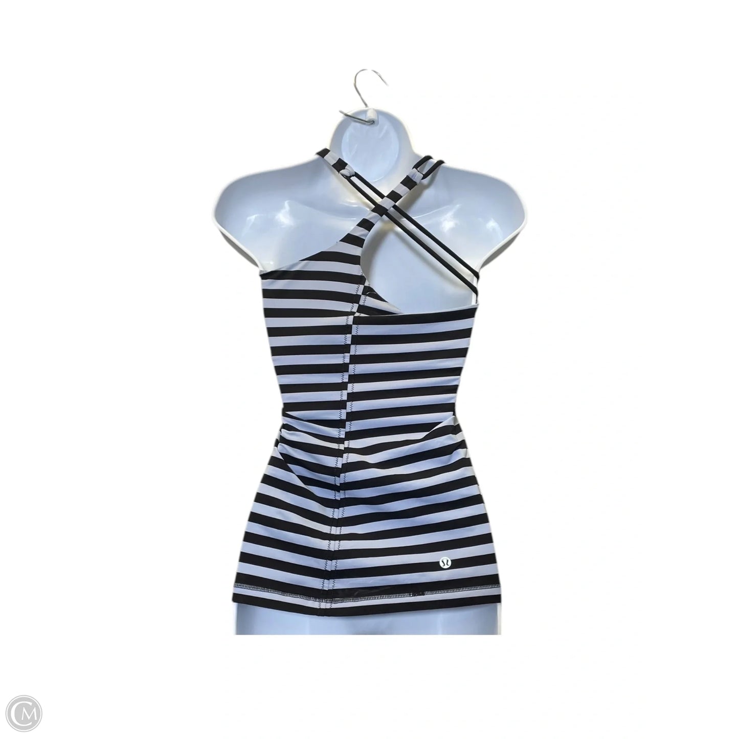 Top Sleeveless By Lululemon In Black & Blue, Size: S