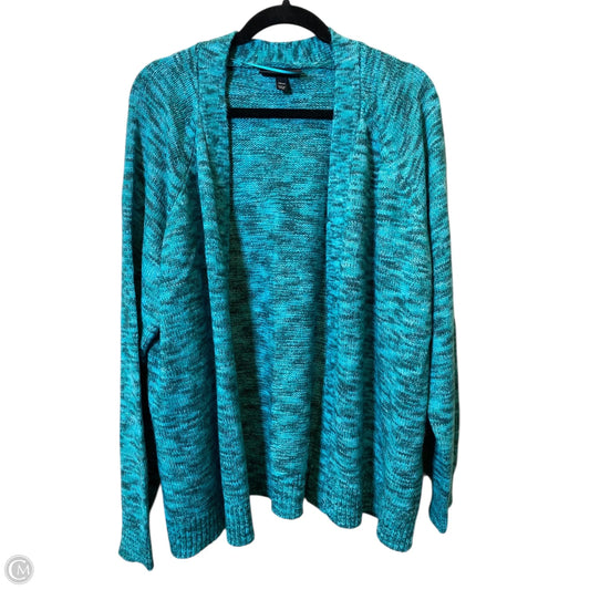 Cardigan By Lane Bryant In Aqua, Size: 2X