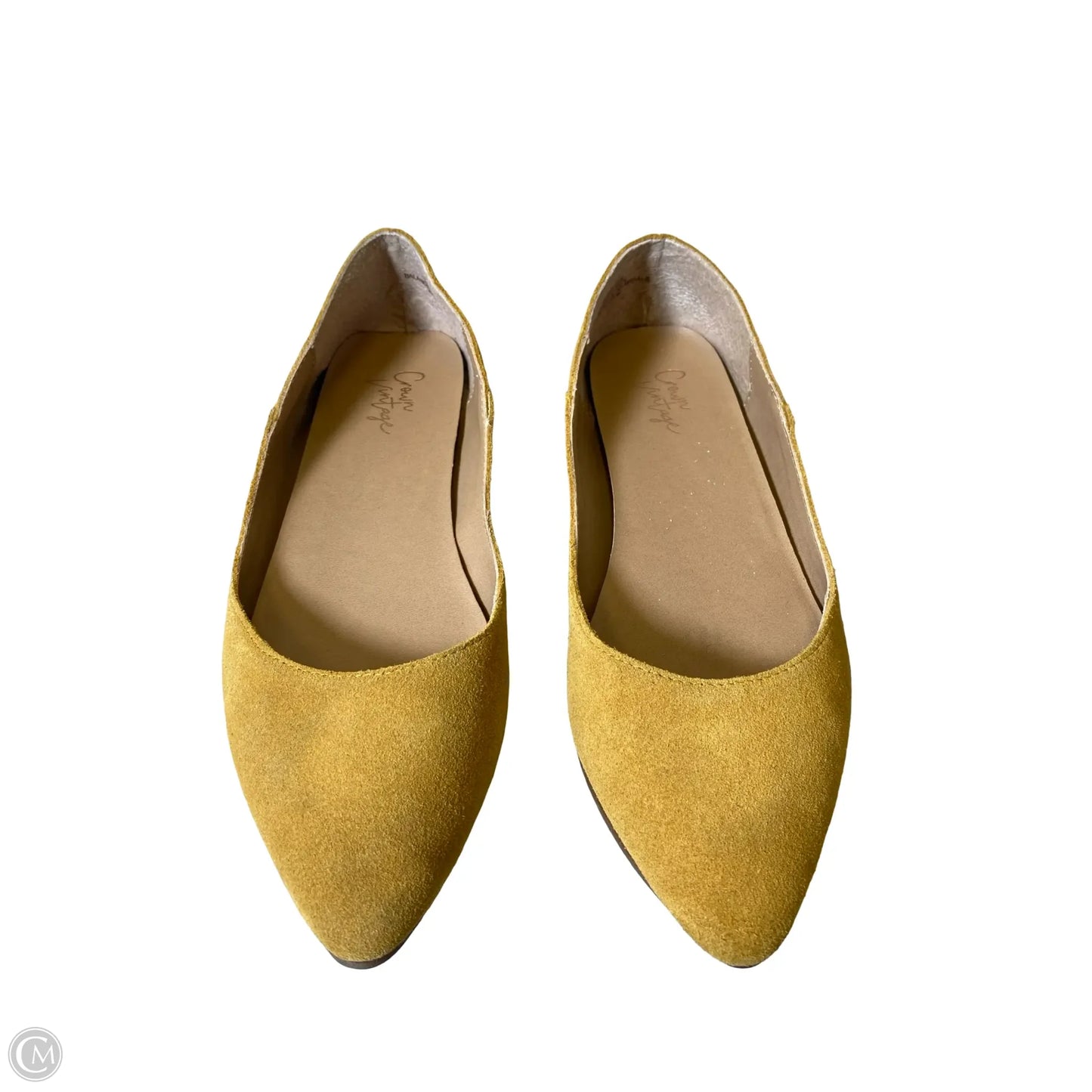 Shoes Flats By Crown Vintage In Yellow, Size: 7.5