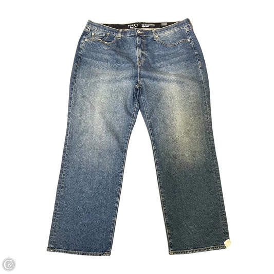 Jeans Wide Leg By Torrid In Blue Denim, Size: 18