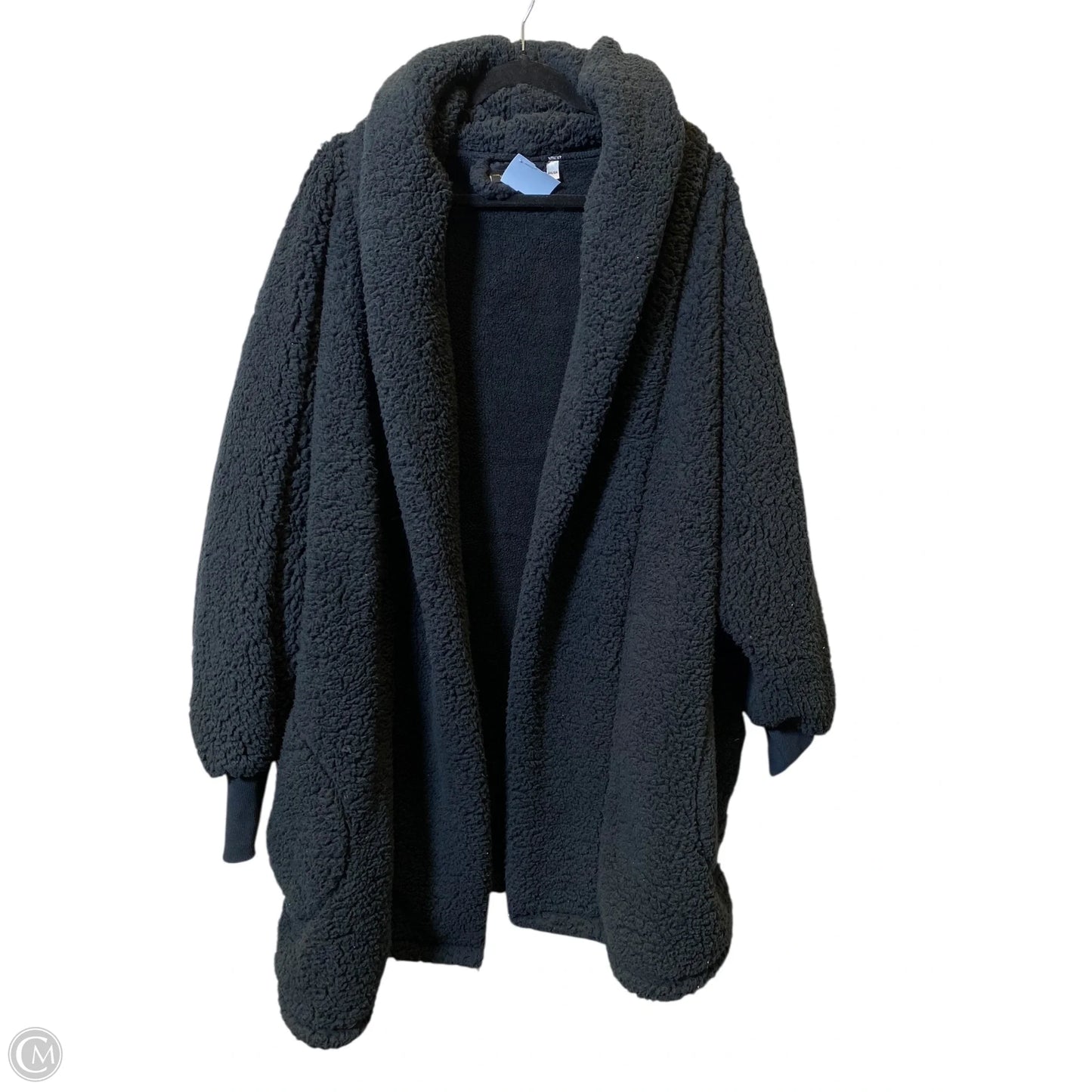 Jacket Faux Fur & Sherpa By Clothes Mentor In Black, Size: 2x