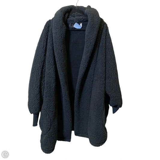 Jacket Faux Fur & Sherpa By Clothes Mentor In Black, Size: 2x