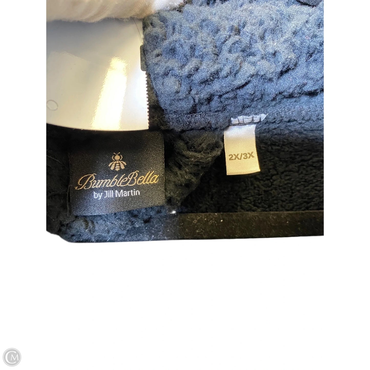 Jacket Faux Fur & Sherpa By Clothes Mentor In Black, Size: 2x