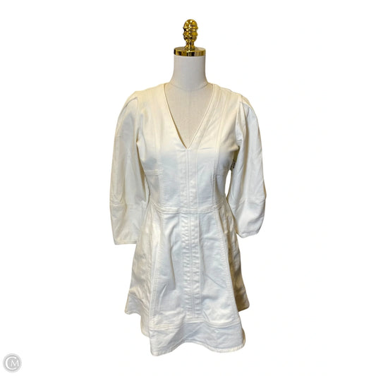 Dress Casual Midi By Loft In Cream, Size: S