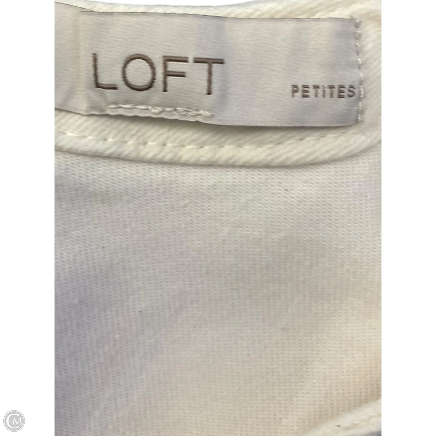 Dress Casual Midi By Loft In Cream, Size: S