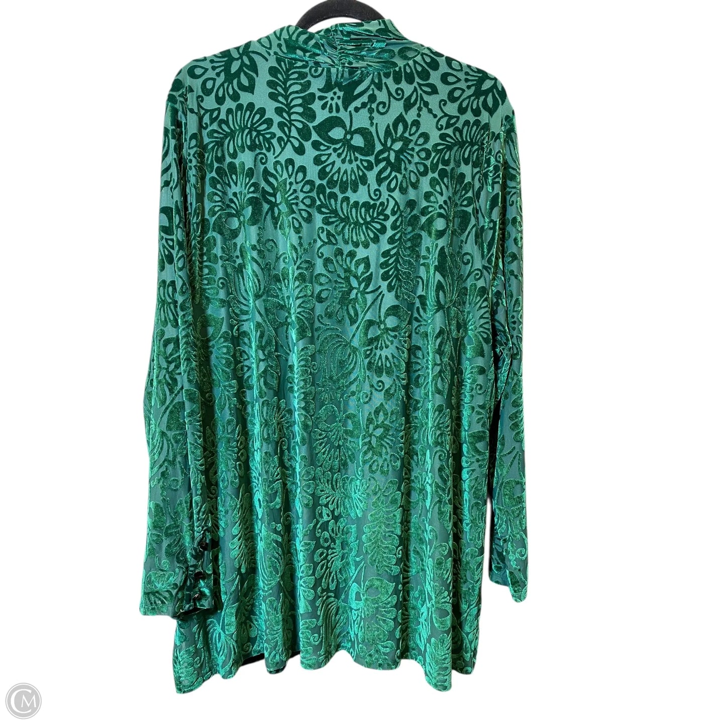 Top Long Sleeve By Soft Surroundings In Green, Size: 3x