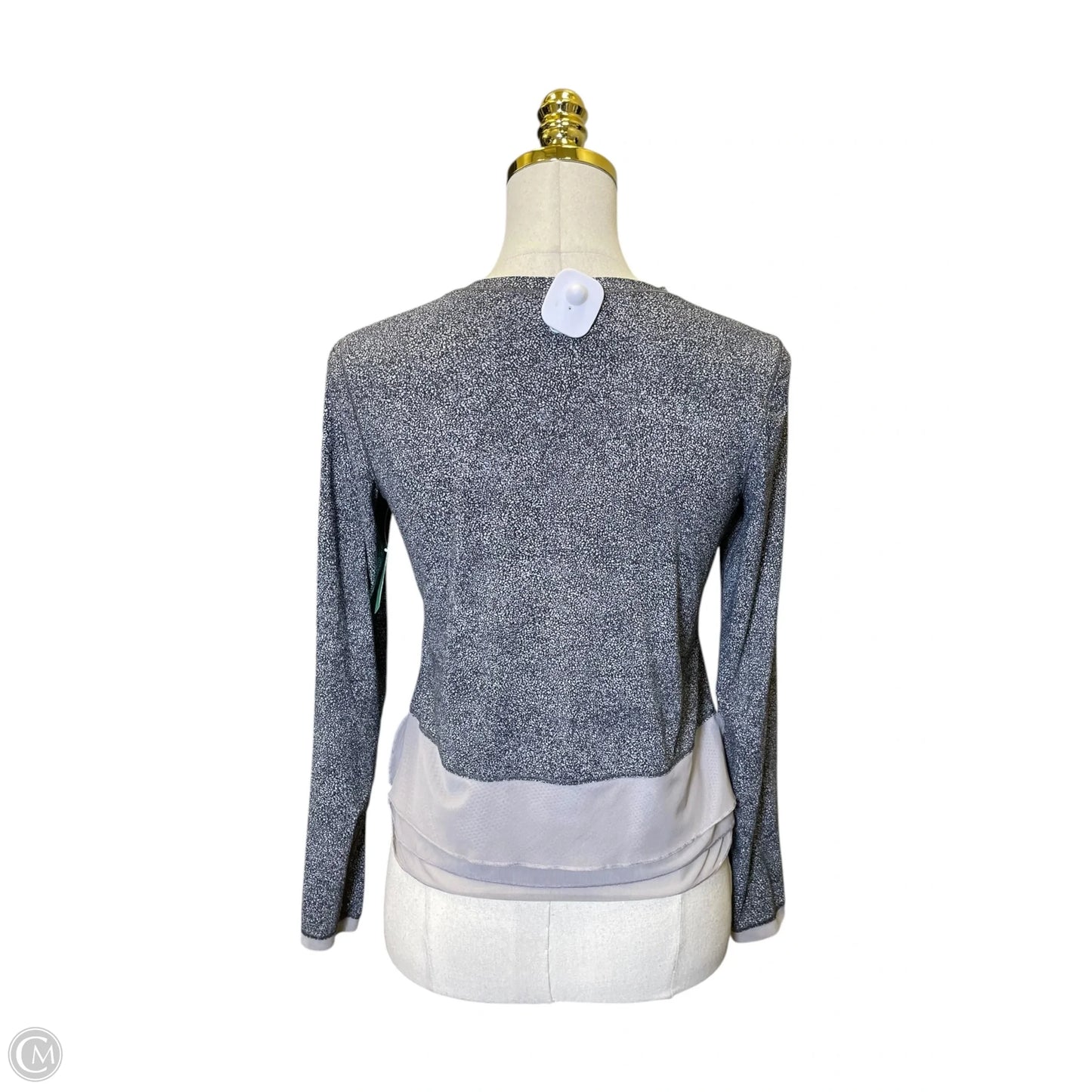 Athletic Top Long Sleeve Crewneck By Lululemon In Grey, Size: S
