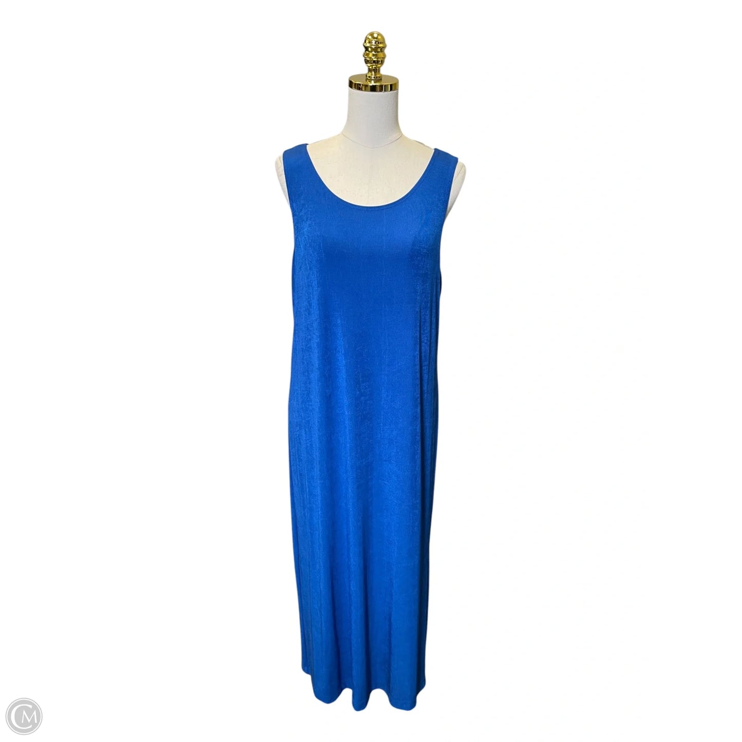 Dress Casual Maxi By Chicos In Blue, Size: L