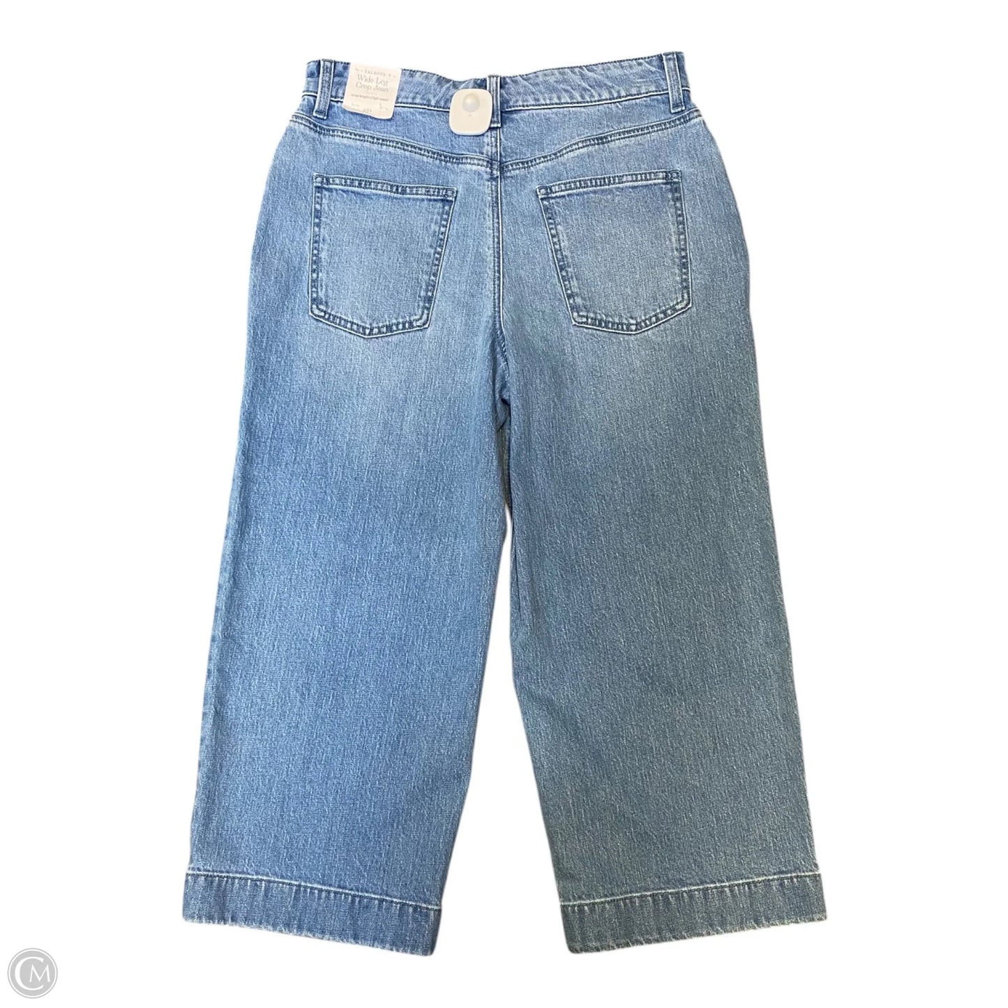 Jeans Wide Leg By Talbots In Blue Denim, Size: 8p