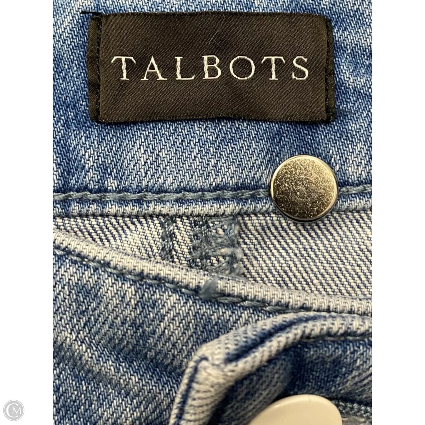 Jeans Wide Leg By Talbots In Blue Denim, Size: 8p