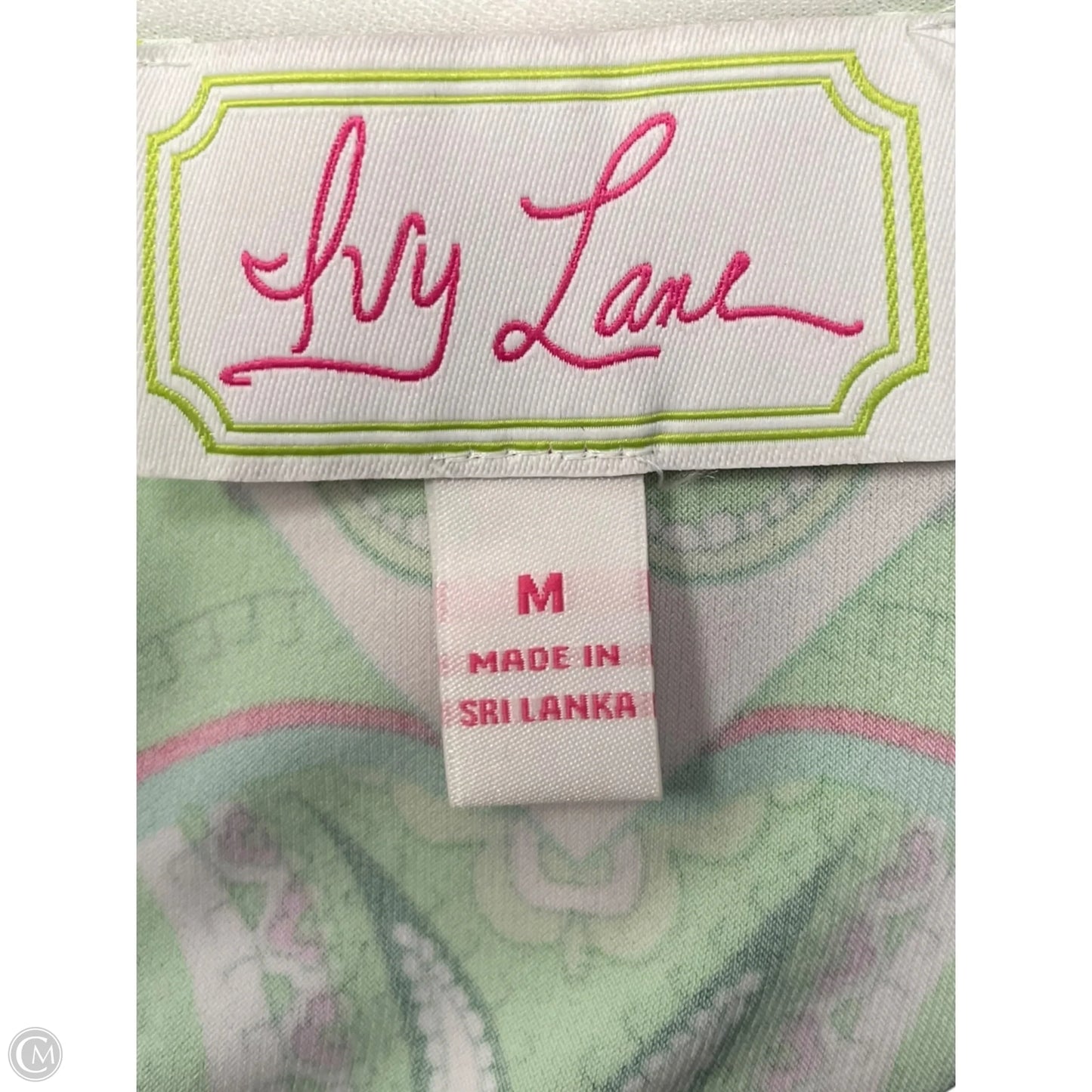 Dress Casual Midi By Ivy Jane In Green & Pink, Size: M