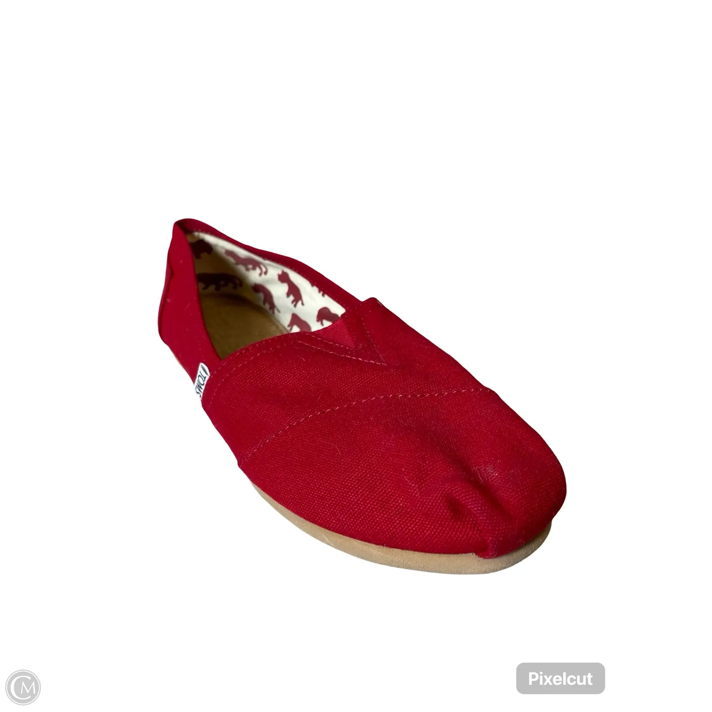 Shoes Flats By Toms In Red, Size: 9.5