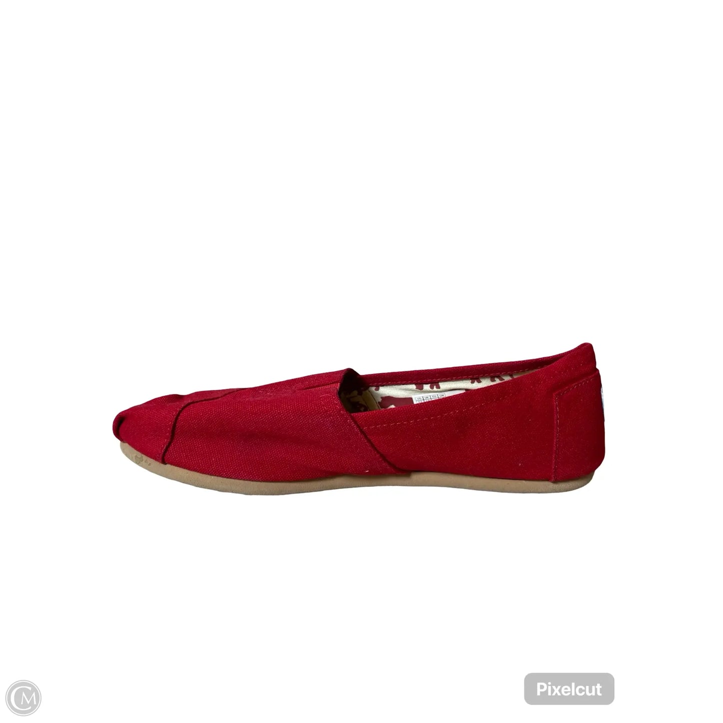 Shoes Flats By Toms In Red, Size: 9.5