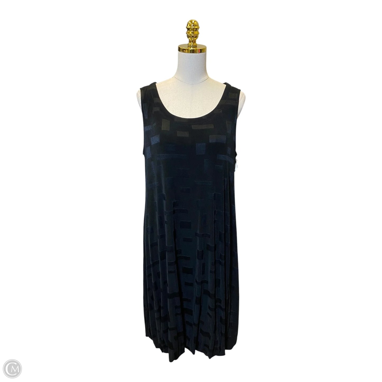 Dress Casual Midi By Chicos In Black, Size: L