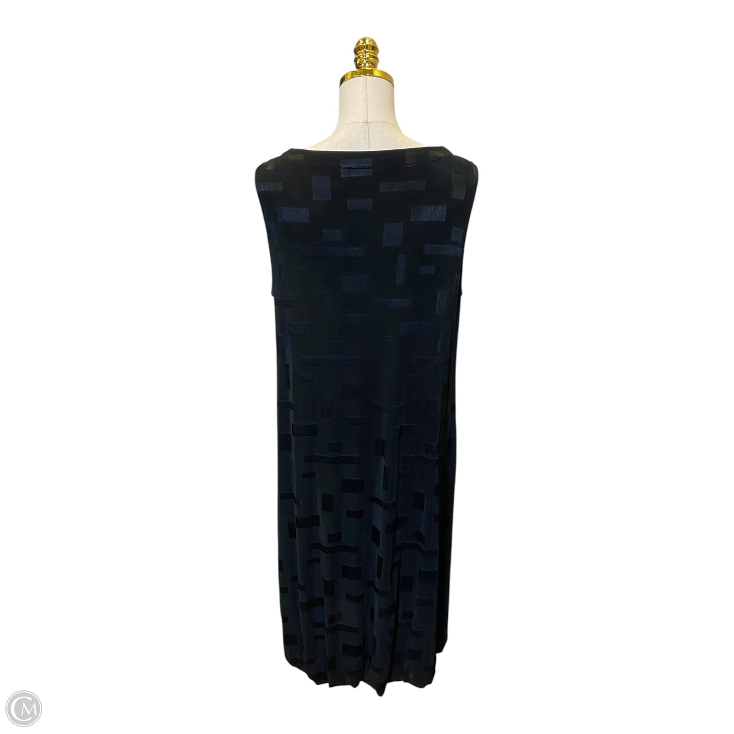 Dress Casual Midi By Chicos In Black, Size: L