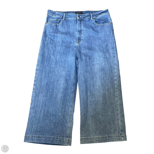 Jeans Wide Leg By Clothes Mentor In Blue Denim, Size: 3x