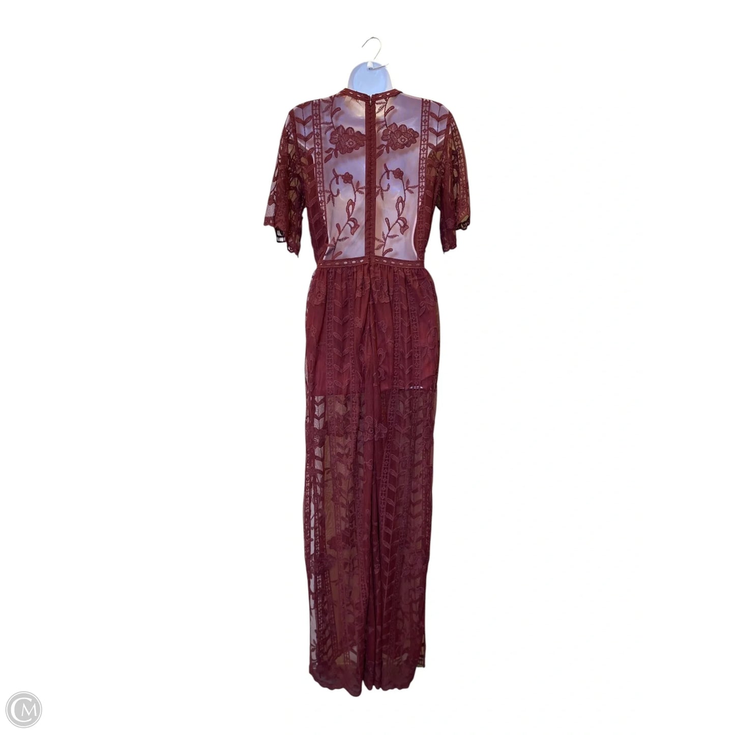Dress Casual Maxi By Gb In Maroon, Size: S