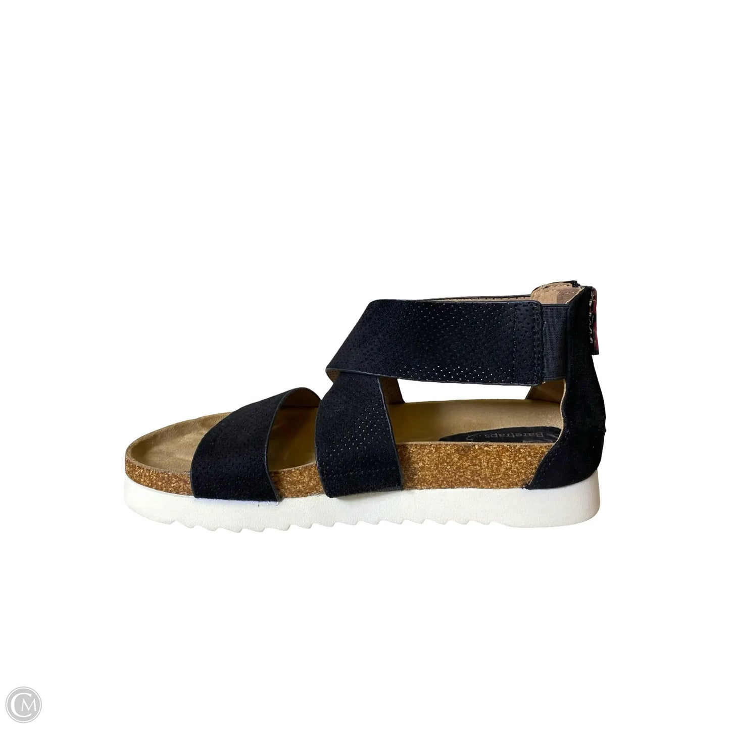 Shoes Flats By Clothes Mentor In Black & Cream, Size: 8.5