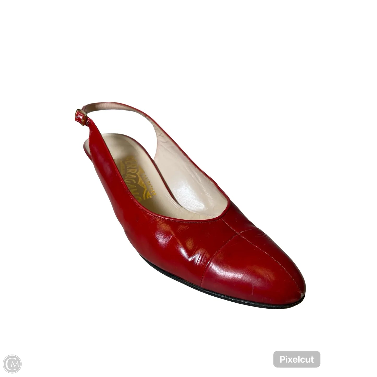 Shoes Luxury Designer By Ferragamo In Red, Size: 8