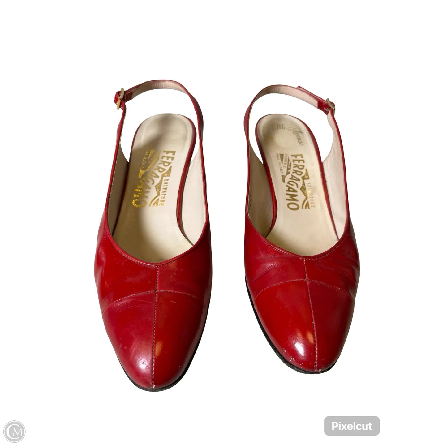 Shoes Luxury Designer By Ferragamo In Red, Size: 8