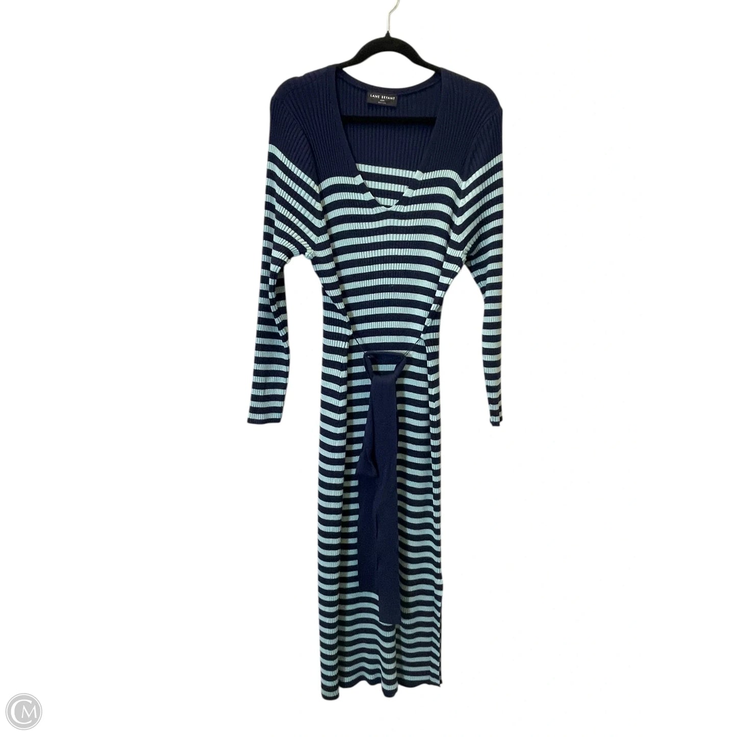 Dress Casual Maxi By Lane Bryant In Blue & Green, Size: 2x