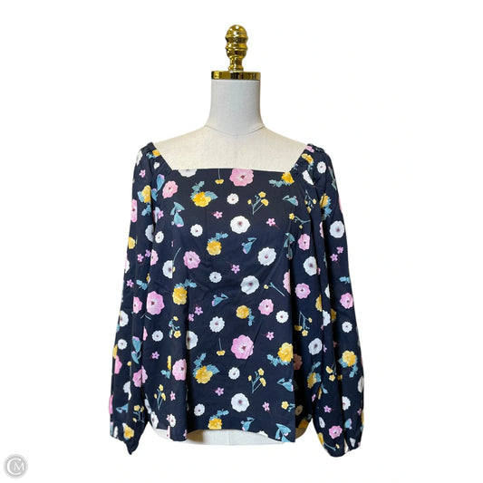 Top Long Sleeve By Ann Taylor In Multi-colored, Size: Lp
