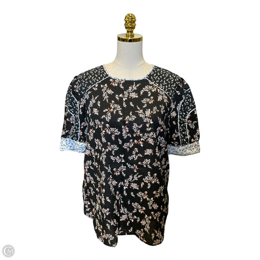 Top Short Sleeve By Ann Taylor In Multi-colored, Size: Xl