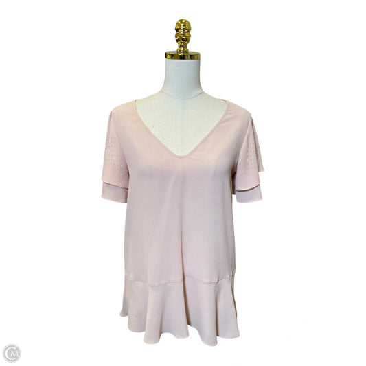 Top Short Sleeve By Michael By Michael Kors In Pink, Size: M