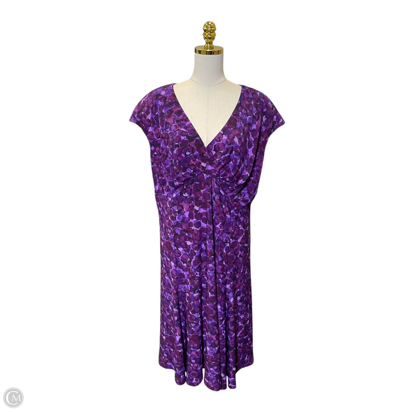 Dress Casual Midi By Jones Studio In Purple, Size: 2x