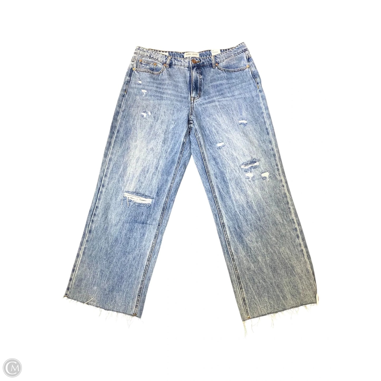 Jeans Wide Leg By Clothes Mentor In Blue Denim, Size: 12