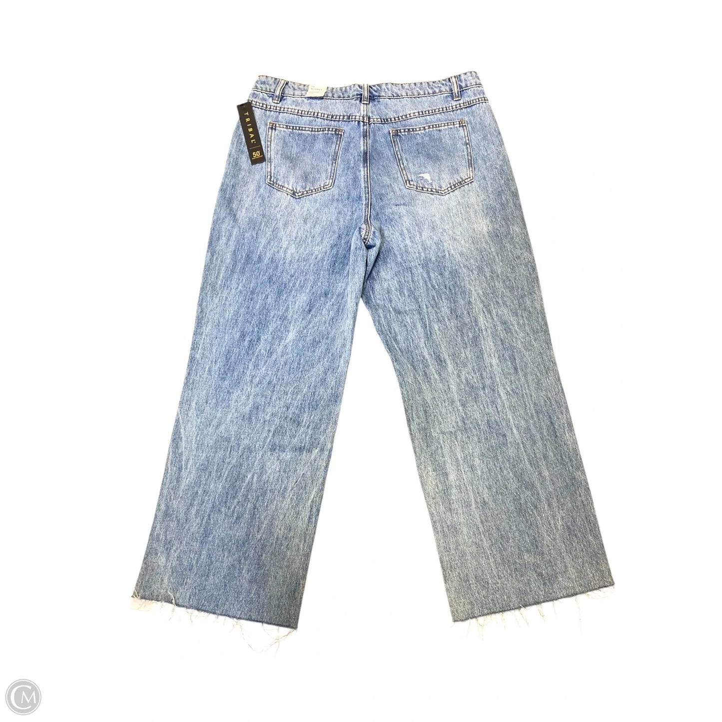 Jeans Wide Leg By Clothes Mentor In Blue Denim, Size: 12