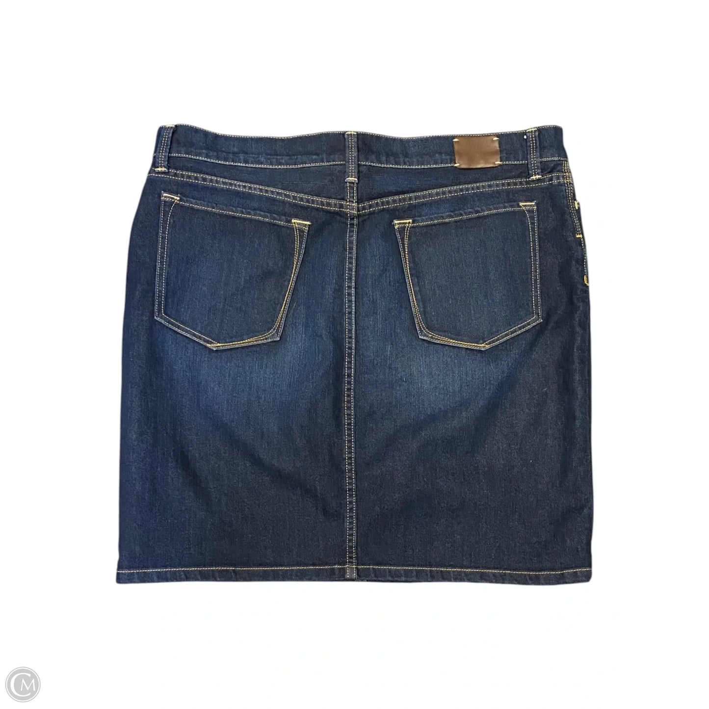 Skirt Midi By Banana Republic In Blue Denim, Size: 12