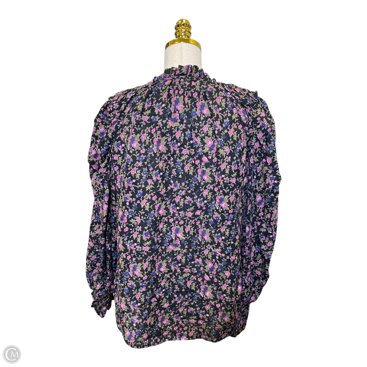 Top Long Sleeve By Free People In Floral Print, Size: M